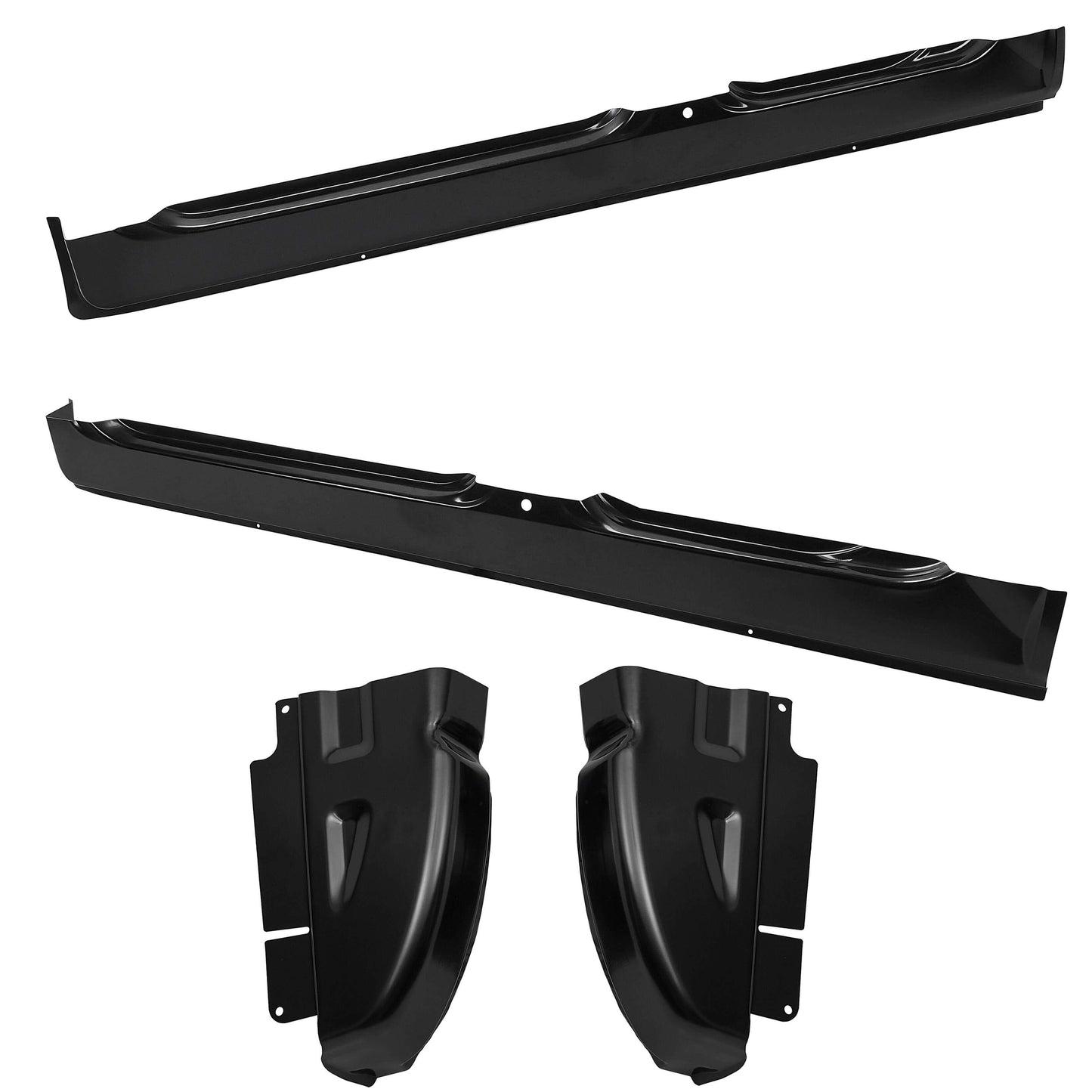 4Pcs Quad Cab Rocker Panel & Cab Corner Set OE Style FOR 2002-2009 Dodge Ram