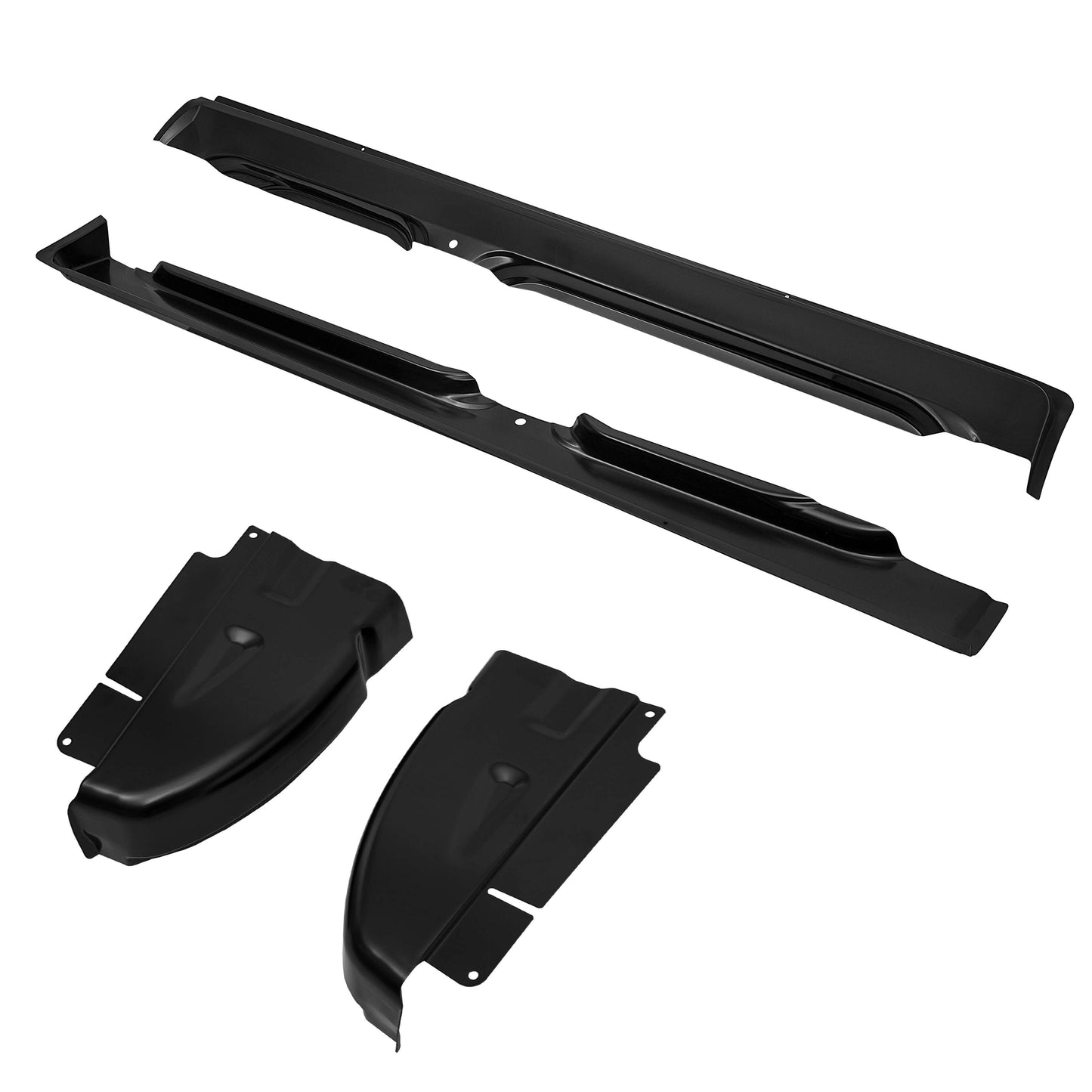 4Pcs Quad Cab Rocker Panel & Cab Corner Set OE Style FOR 2002-2009 Dodge Ram