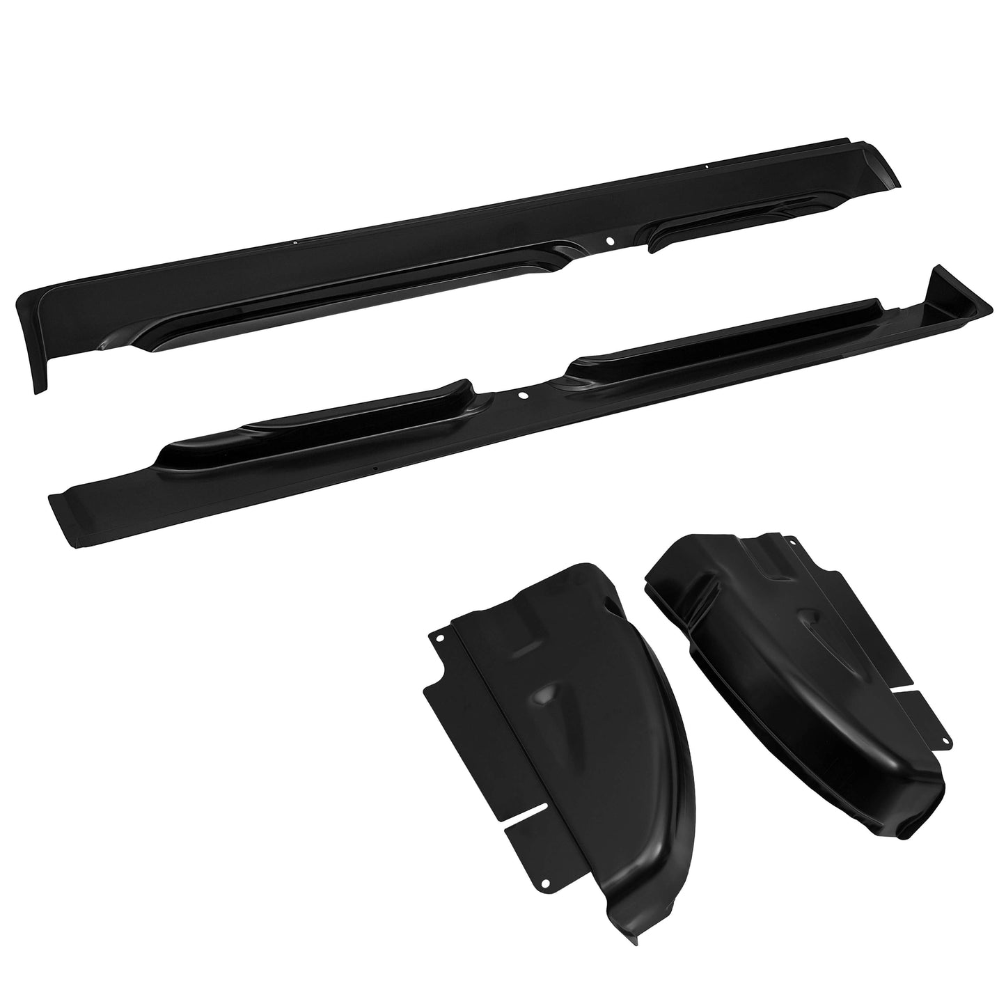 4Pcs Quad Cab Rocker Panel & Cab Corner Set OE Style FOR 2002-2009 Dodge Ram