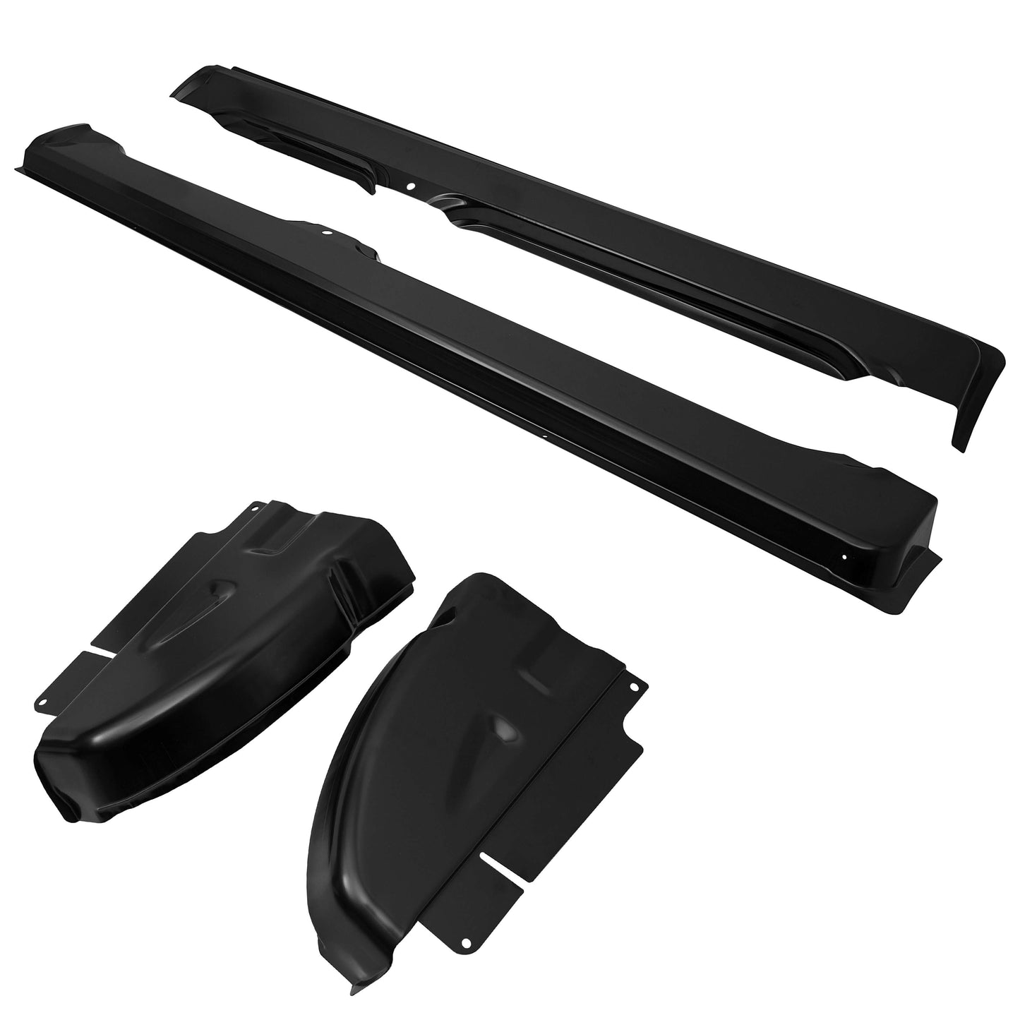 4Pcs Quad Cab Rocker Panel & Cab Corner Set OE Style FOR 2002-2009 Dodge Ram