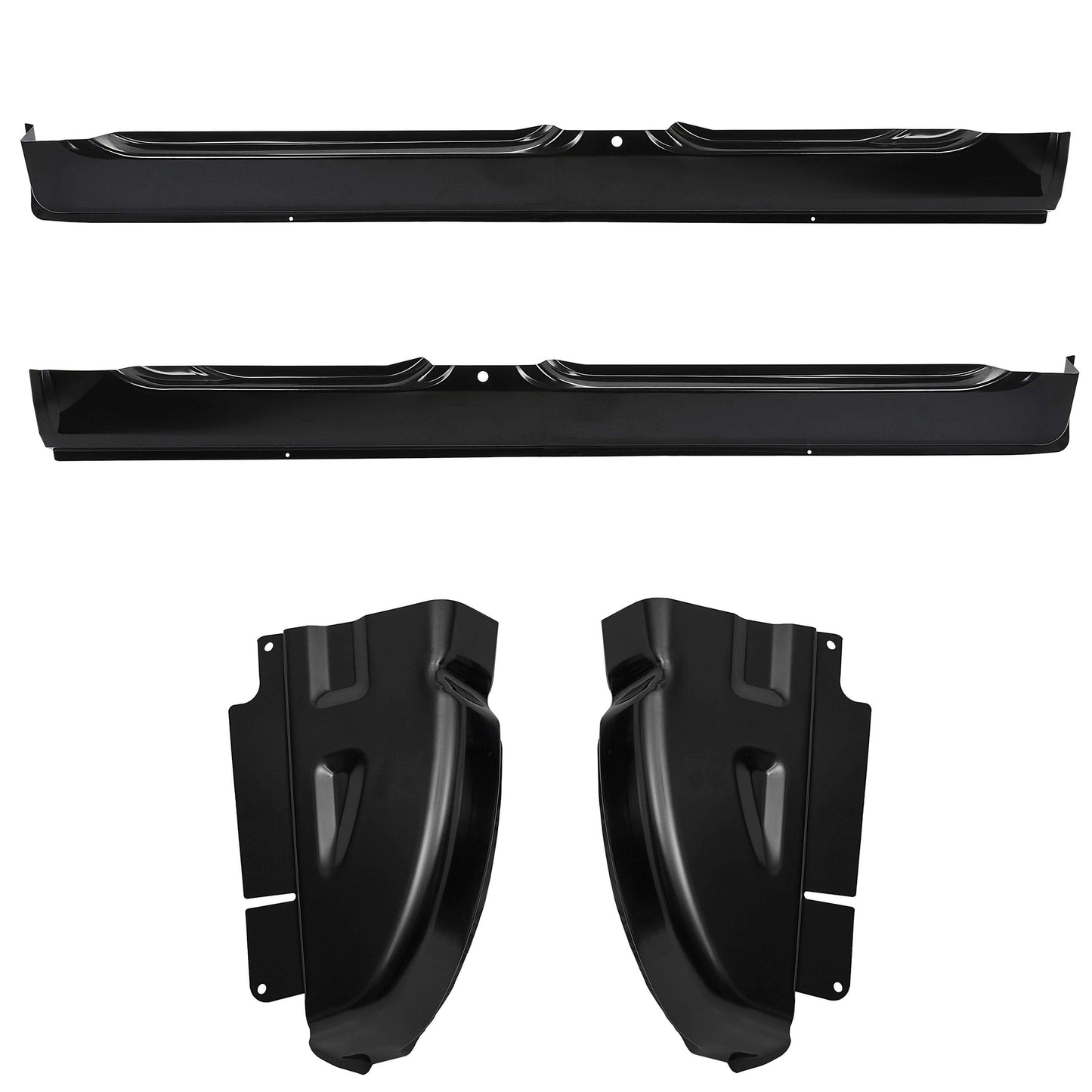 4Pcs Quad Cab Rocker Panel & Cab Corner Set OE Style FOR 2002-2009 Dodge Ram