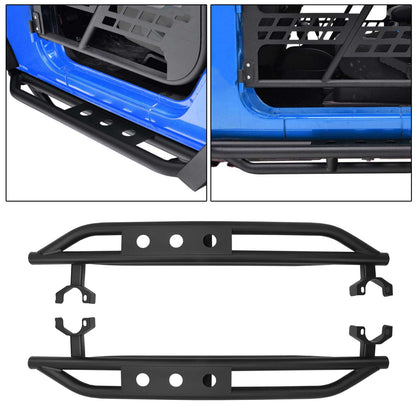 Rock Sliders Nerf Bars Running Board Rail Step for 2007-2018 Jeep Wrangler JK 2 Door