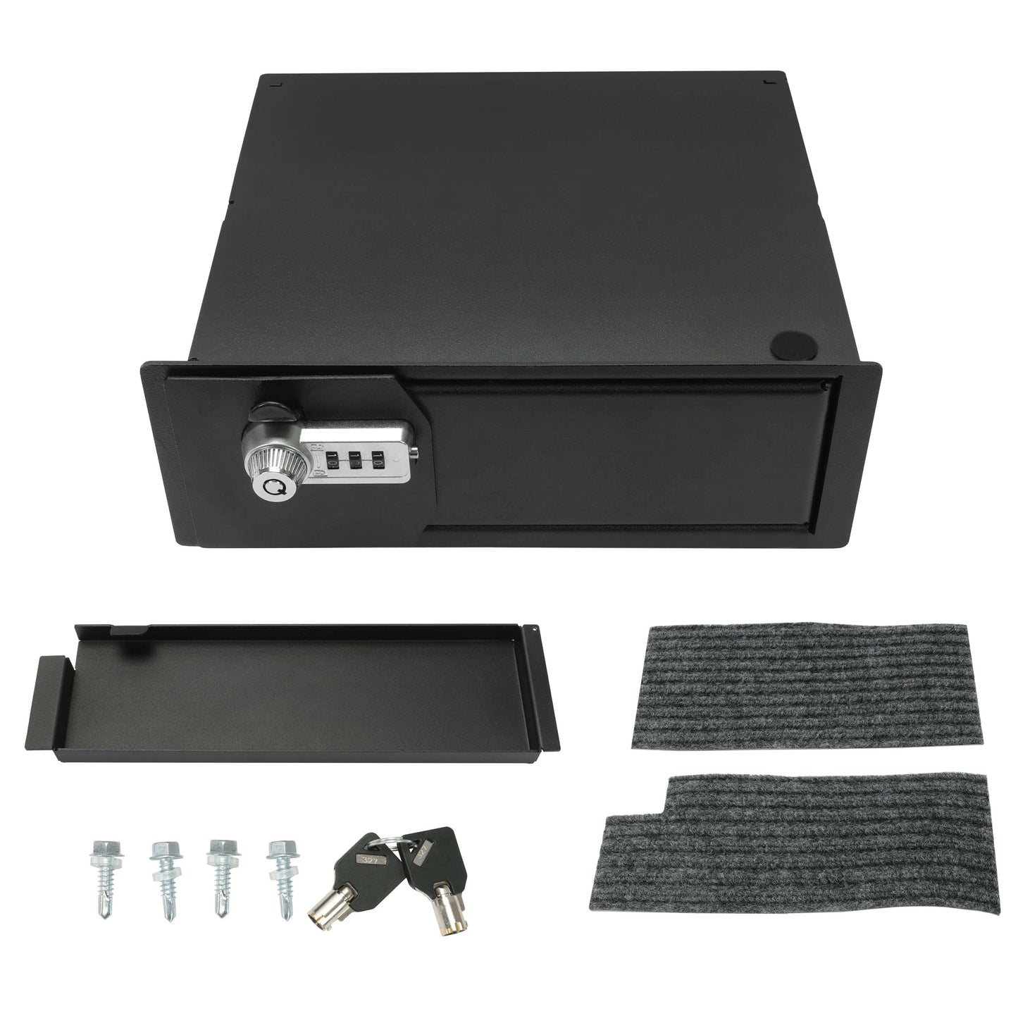 Insert Center Console Safe Gun Storage Box FOR Ford F-150 F150/RAPTOR 2009-2014
