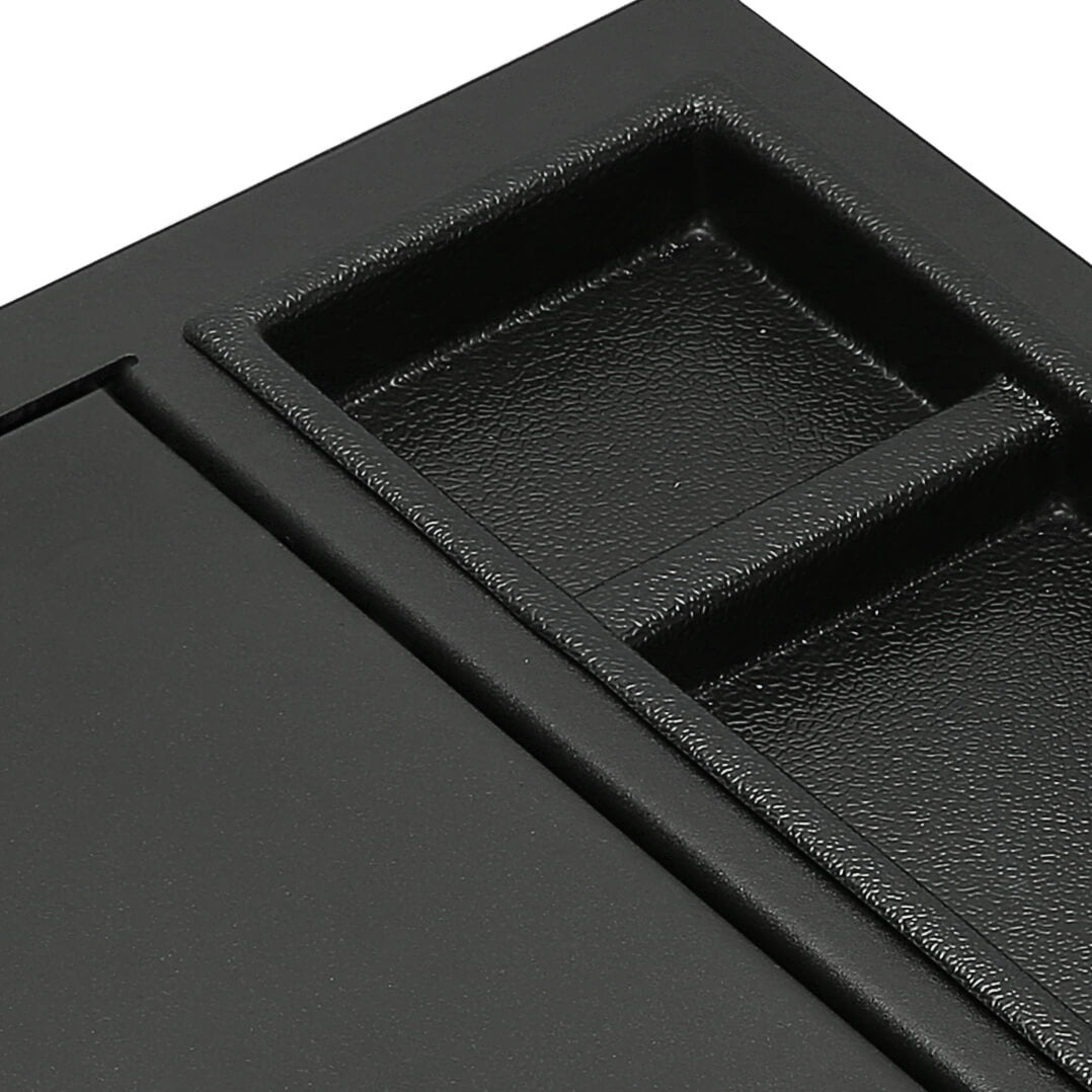Center Console Safe Metal Storage Box For Toyota Sequoia 2008-2021 & Tundra 2007-2013