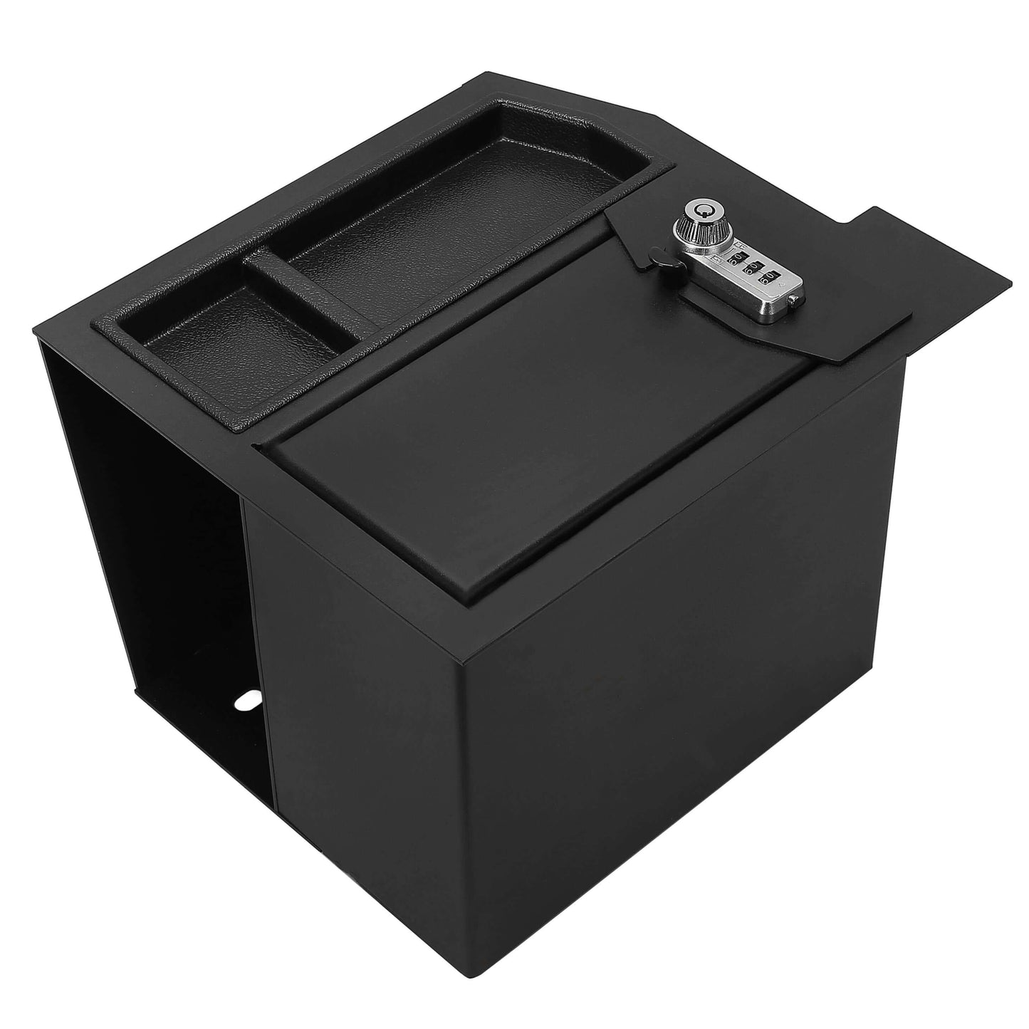Center Console Safe Metal Storage Box For Toyota Sequoia 2008-2021 & Tundra 2007-2013