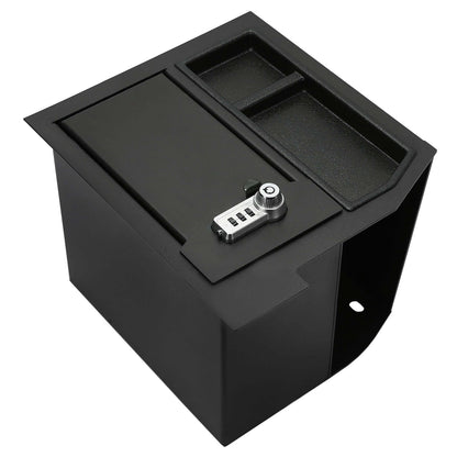 Center Console Safe Metal Storage Box For Toyota Sequoia 2008-2021 & Tundra 2007-2013