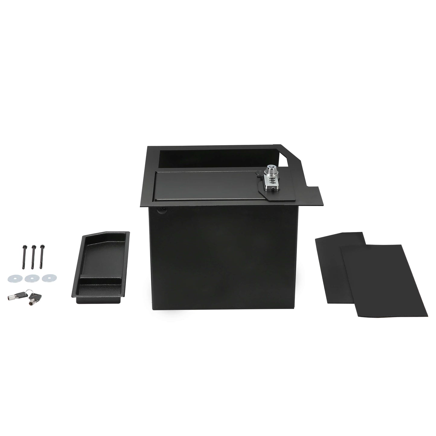 Center Console Safe Metal Storage Box For Toyota Sequoia 2008-2021 & Tundra 2007-2013