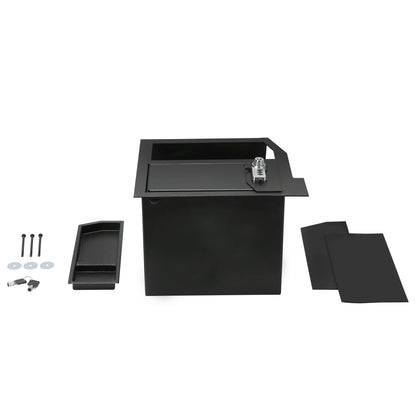 Center Console Safe Metal Storage Box For Toyota Sequoia 2008-2021 & Tundra 2007-2013