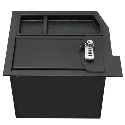 Center Console Safe Metal Storage Box For Toyota Sequoia 2008-2021 & Tundra 2007-2013