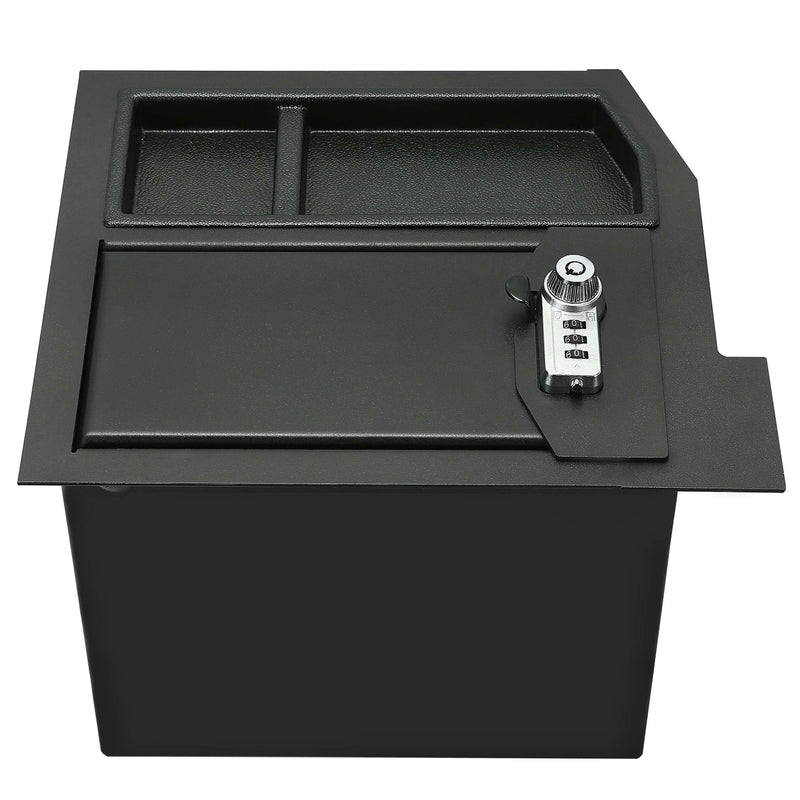YIKATOO® Center Console Safe Metal Storage Box For Toyota Sequoia 2008-2021 & Tundra 2007-2013