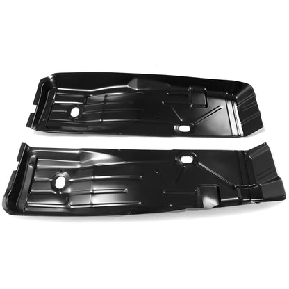 Front Floor Pans Black Repair Panels Compatible with 1967-1969 Camaro Firebird