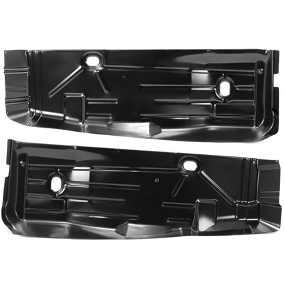 Front Floor Pans Black Repair Panels Compatible with 1967-1969 Camaro Firebird
