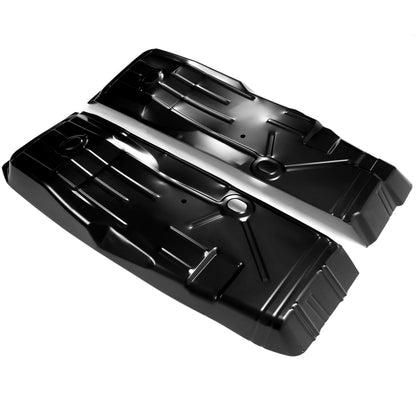Front Floor Pans Black Repair Panels Compatible with 1967-1969 Camaro Firebird