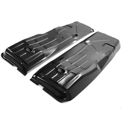 Front Floor Pans Black Repair Panels Compatible with 1967-1969 Camaro Firebird