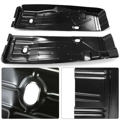Front Floor Pans Black Repair Panels Compatible with 1967-1969 Camaro Firebird