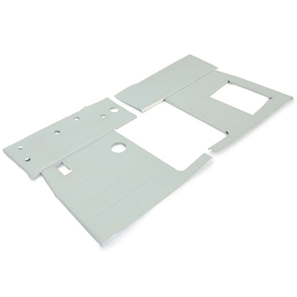 Steel Floor Pan Front Pair Panel Compatible with 1947-1954 Chevrolet (First Series) & GMC Pick-Up & Panel Truck - Galvanized Silvery