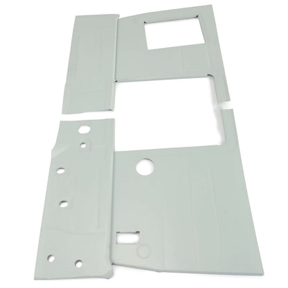 Steel Floor Pan Front Pair Panel Compatible with 1947-1954 Chevrolet (First Series) & GMC Pick-Up & Panel Truck - Galvanized Silvery