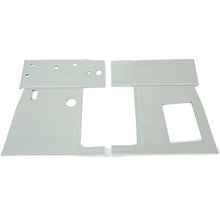 Steel Floor Pan Front Pair Panel Compatible with 1947-1954 Chevrolet (First Series) & GMC Pick-Up & Panel Truck - Galvanized Silvery
