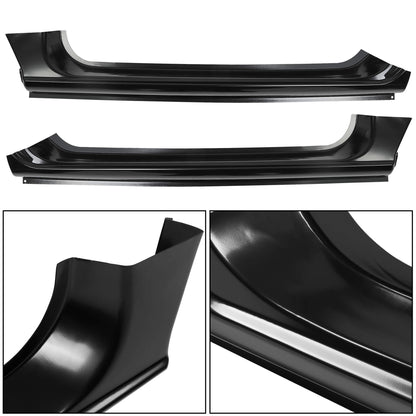 Outer Rocker Panels Replacement Rust Repair Compatible with 1994-2002 Dodge Ram 1500 2500 3500 2 Door Extended Ext Club Cab