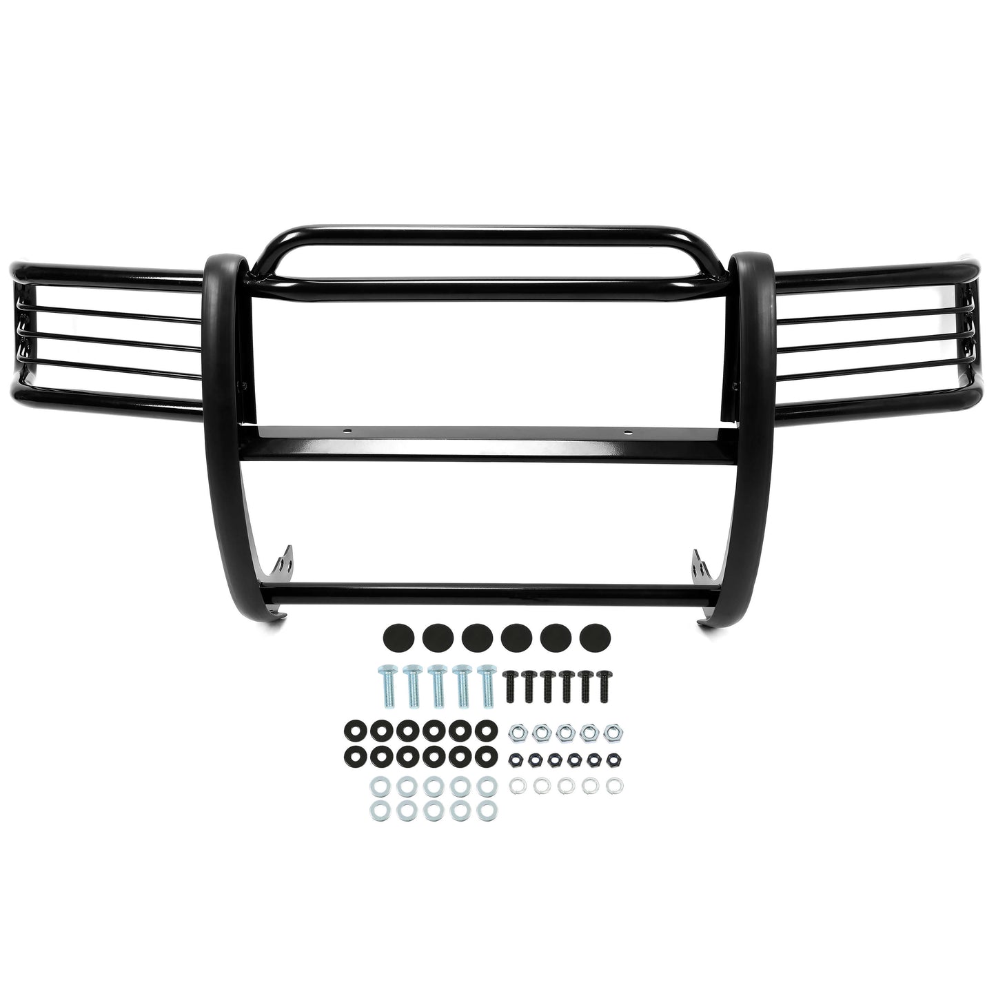 Grille Guard Front Bumper Brush Guard Compatible with 1998-2004 Isuzu Rodeo Amigo Honda Passport Powder Coated Black Steel