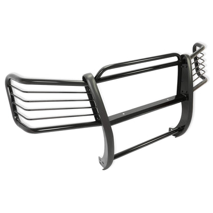 Brush Guard Grille Guard Black Steel Compatible with 2002-2009 Chevy Trailblazer 2002-2009 Trailblazer EXT Trimming of Lower Air Dam Required