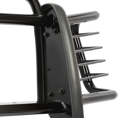 Brush Guard Grille Guard Black Steel Compatible with 2002-2009 Chevy Trailblazer 2002-2009 Trailblazer EXT Trimming of Lower Air Dam Required