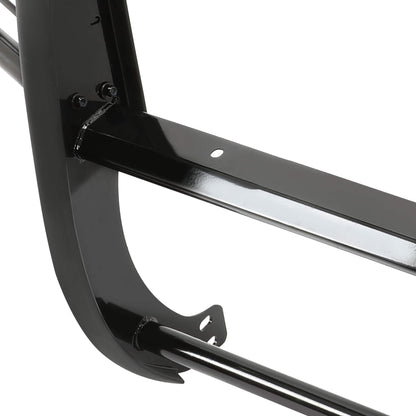 Brush Guard Grille Guard Black Steel Compatible with 2002-2009 Chevy Trailblazer 2002-2009 Trailblazer EXT Trimming of Lower Air Dam Required