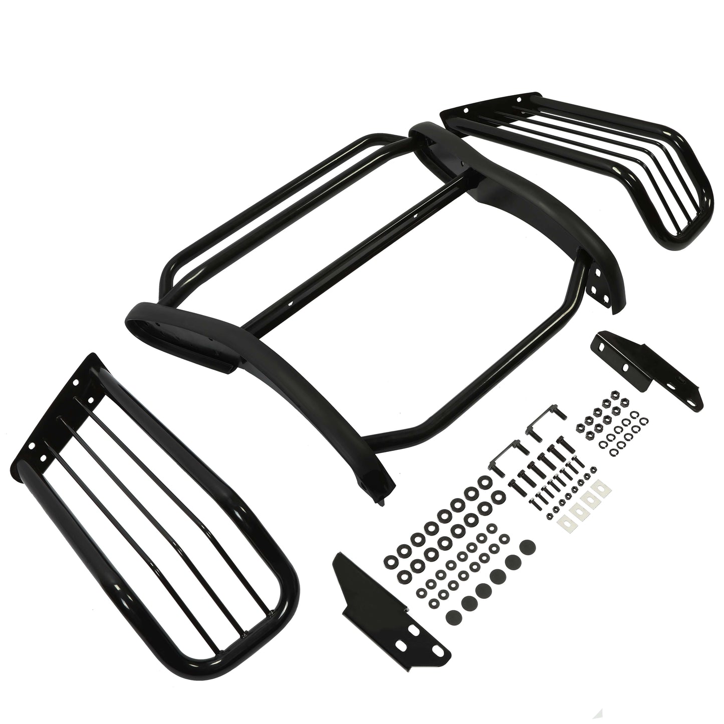 Brush Guard Compatible with 2002-2005 Ford Explorer All 4-Door Models Black Steel Bumper Brush Grille Guard Protector