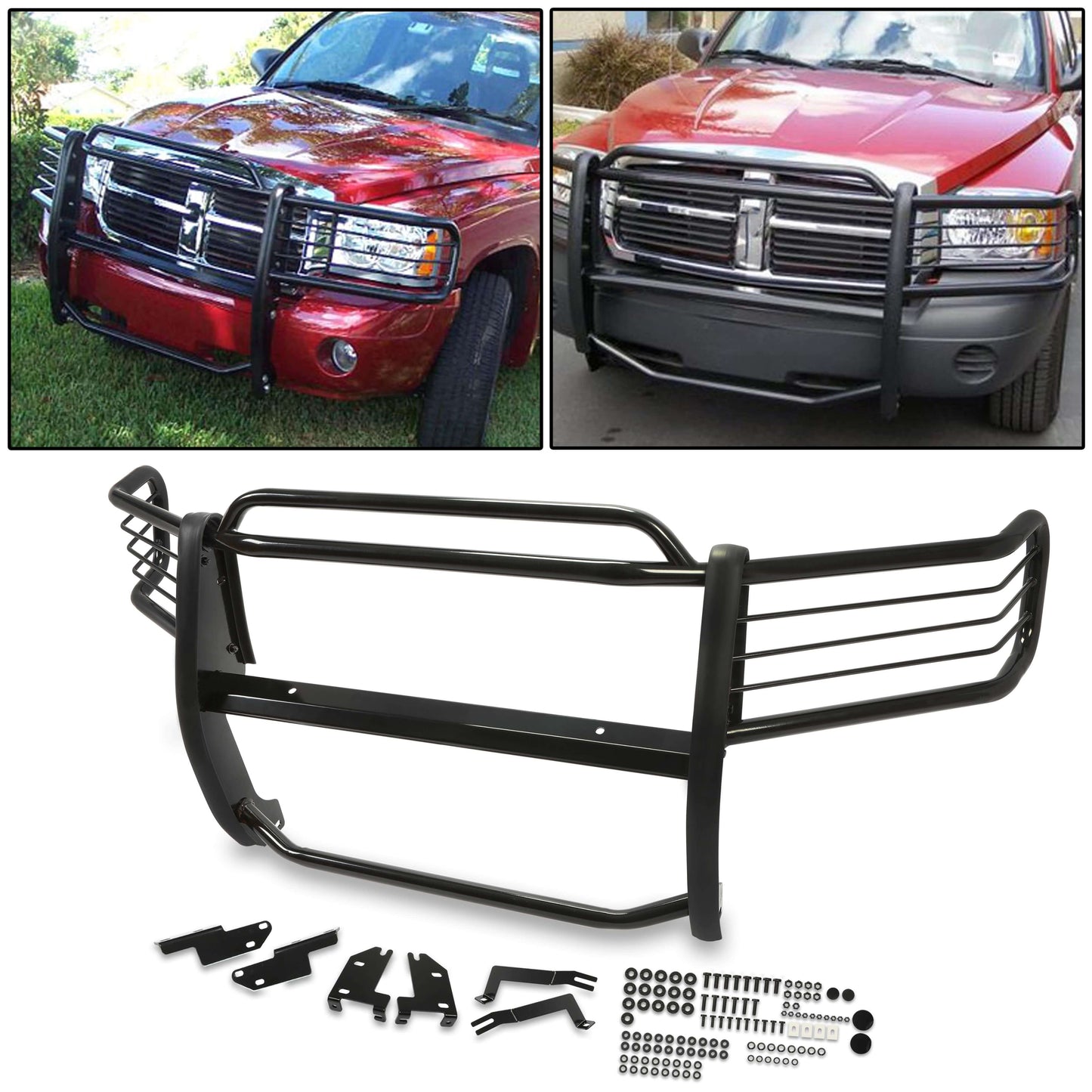 Bumper Grill Grille Brush Guard Steel For 2004 2005 2006 Dodge Durango 4DR