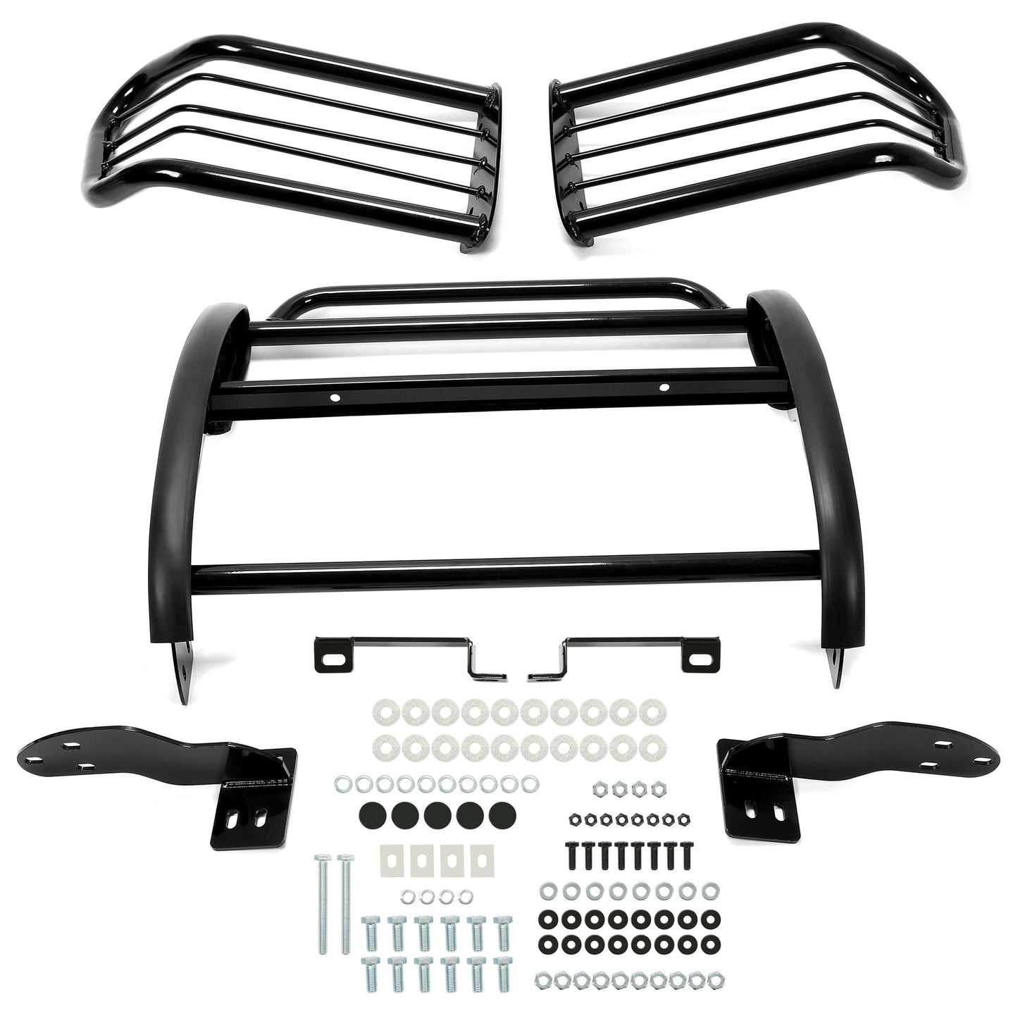 Front Grille Guard Compatible with 1996 1997 1998 Toyota 4-Runner 4Runner Bumper Protector w/Hardware & Instruction