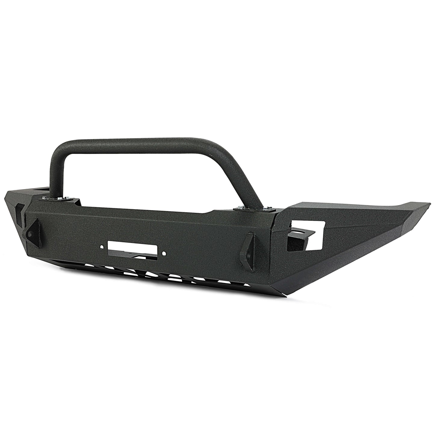 Front Bumper Textured Black Steel W/ Bull Bar For 1997-2004 Dodge Dakota Durango