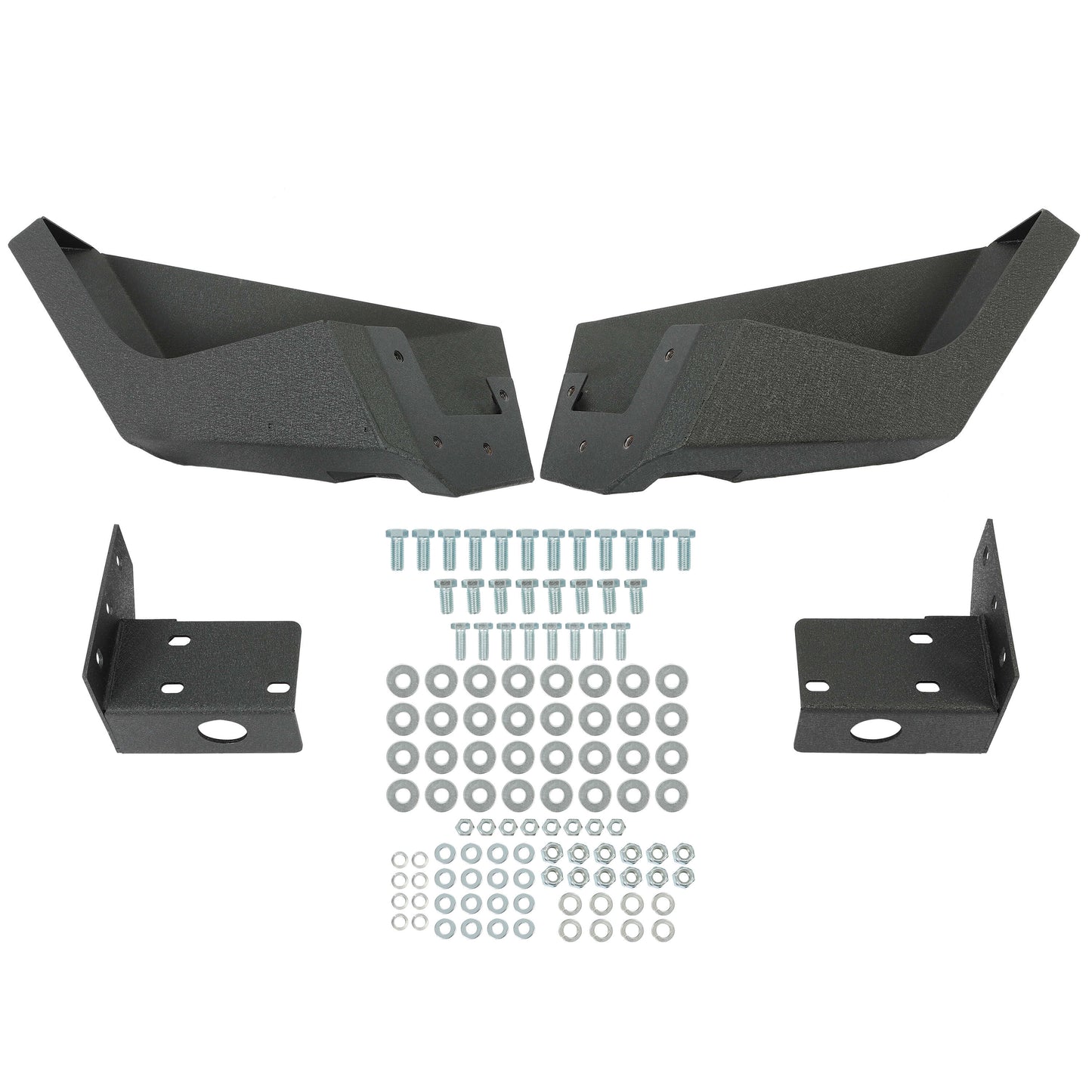 Front Bumper Textured Black Steel W/ Bull Bar For 1997-2004 Dodge Dakota Durango