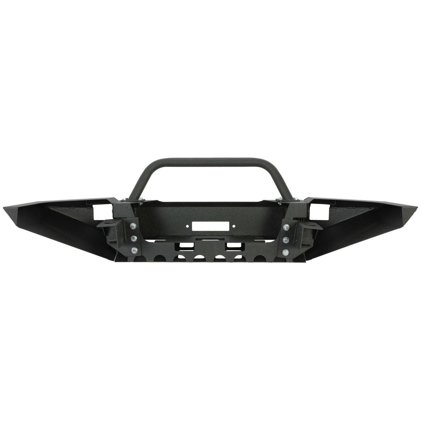 Front Bumper Textured Black Steel W/ Bull Bar For 1997-2004 Dodge Dakota Durango