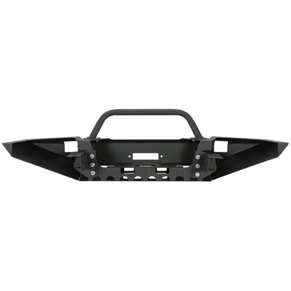 Front Bumper Textured Black Steel W/ Bull Bar For 1997-2004 Dodge Dakota Durango