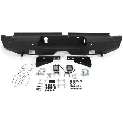 Rear Bumper Compatible with 2019-2021 Ford Ranger Trucks Textured Black