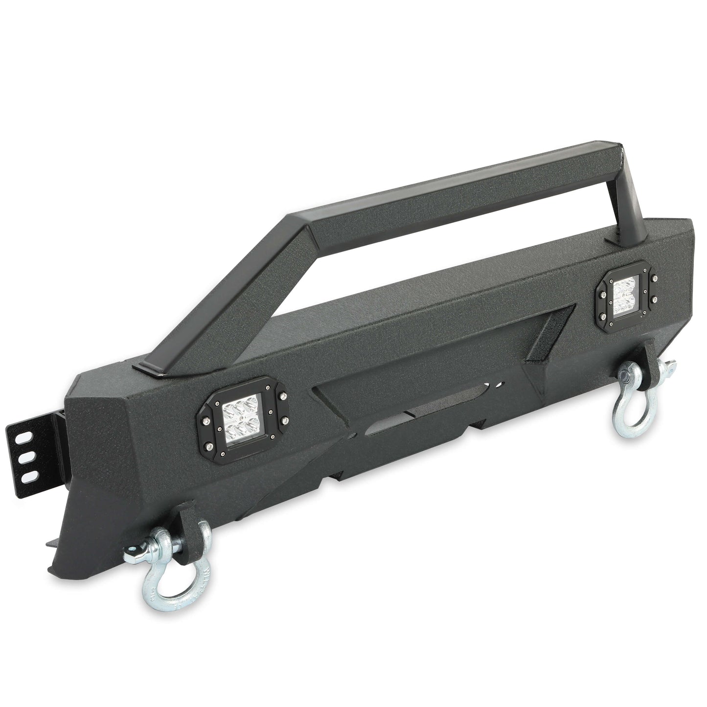 Steel Stubby Front Bumper w/Winch Plate For 2010-2021 Toyota 4Runner 5th Gen