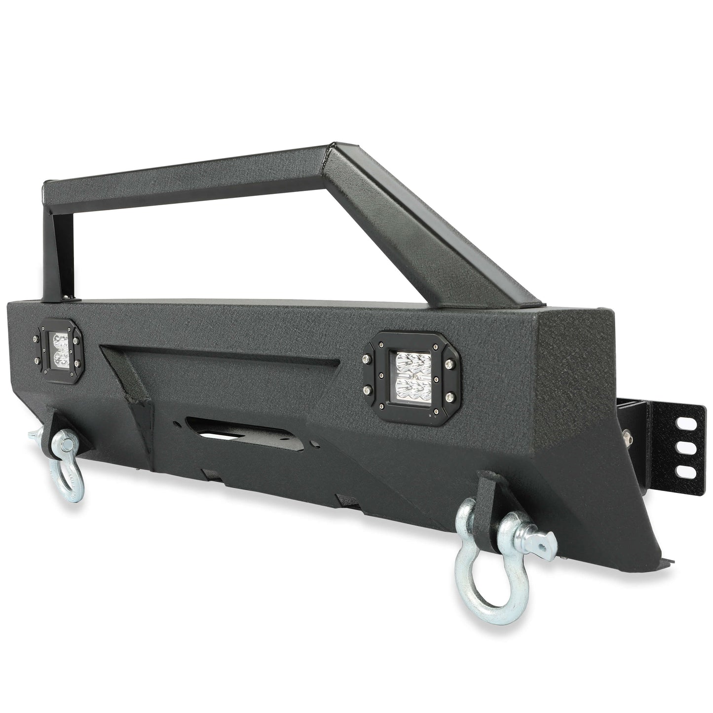 Steel Stubby Front Bumper w/Winch Plate For 2010-2021 Toyota 4Runner 5th Gen