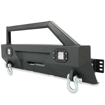 Steel Stubby Front Bumper w/Winch Plate For 2010-2021 Toyota 4Runner 5th Gen