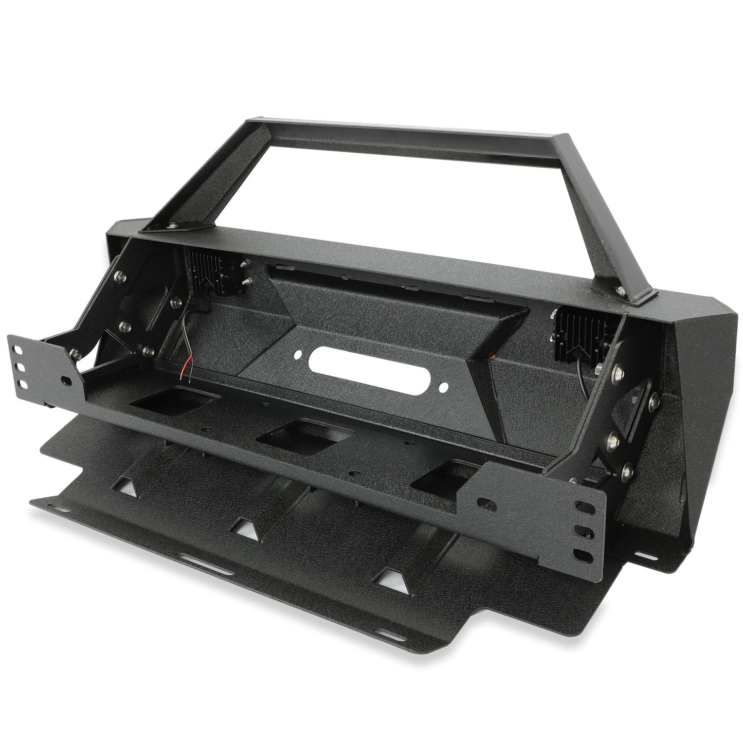 Steel Stubby Front Bumper w/Winch Plate For 2010-2021 Toyota 4Runner 5th Gen