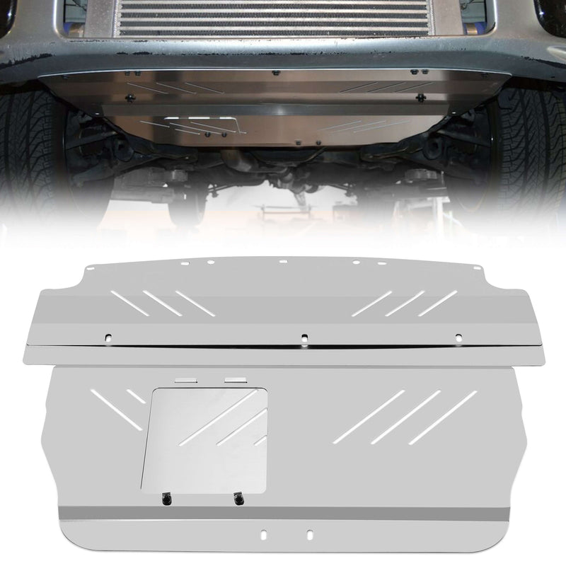YIKATOO® Aluminum Engine Splash Shield Under Tray Skid Plate for Subaru WRX STI 2004-2007