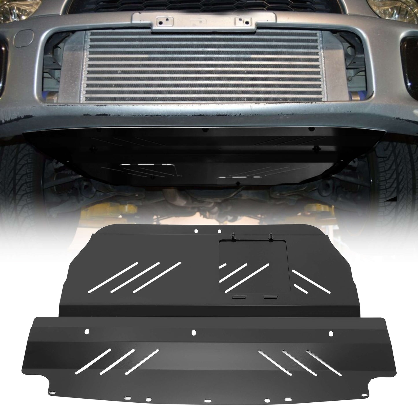 Engine Splash Shield Under Tray Skid Plate Aluminum Fits Subaru WRX STI 2004-2007