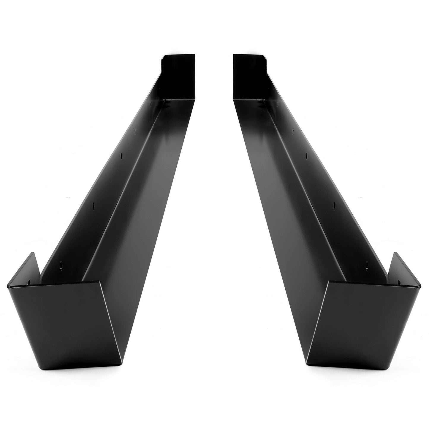 2PCS Black Steel Rock Sliders Rock Panel Fit Hmmwv M998 M1038 Powder Coated