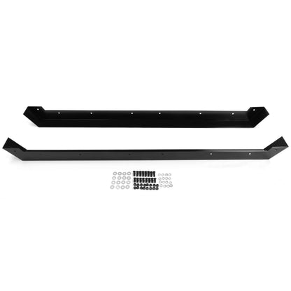 2PCS Black Steel Rock Sliders Rock Panel Fit Hmmwv M998 M1038 Powder Coated