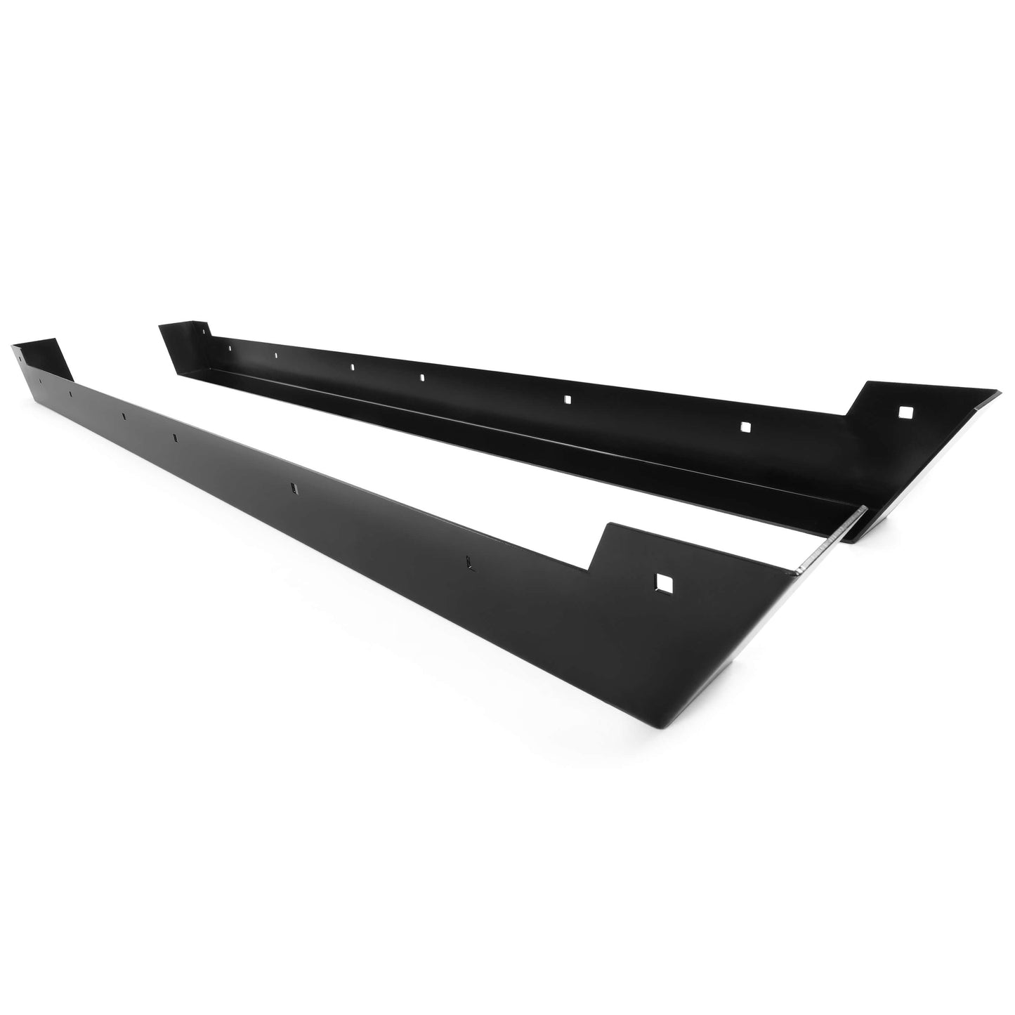 2PCS Black Steel Rock Sliders Rock Panel Fit Hmmwv M998 M1038 Powder Coated