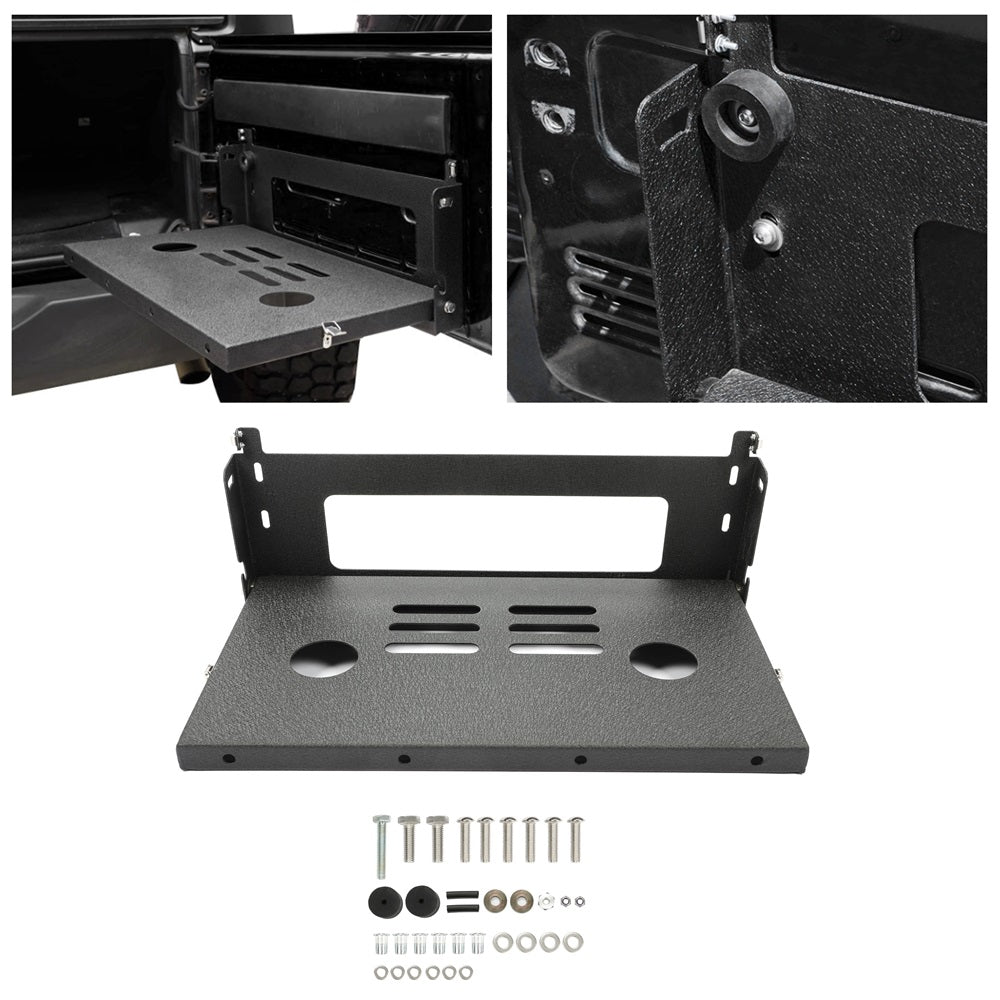 Tailgate Table Outdoor Camping Cargo Shelf Holder Compatible with 2007-2018 Jeep Wrangler JK