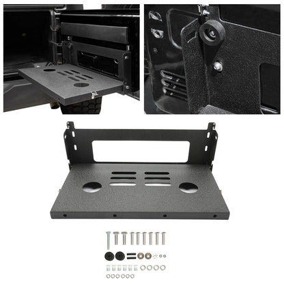Tailgate Table Outdoor Camping Cargo Shelf Holder Compatible with 2007-2018 Jeep Wrangler JK