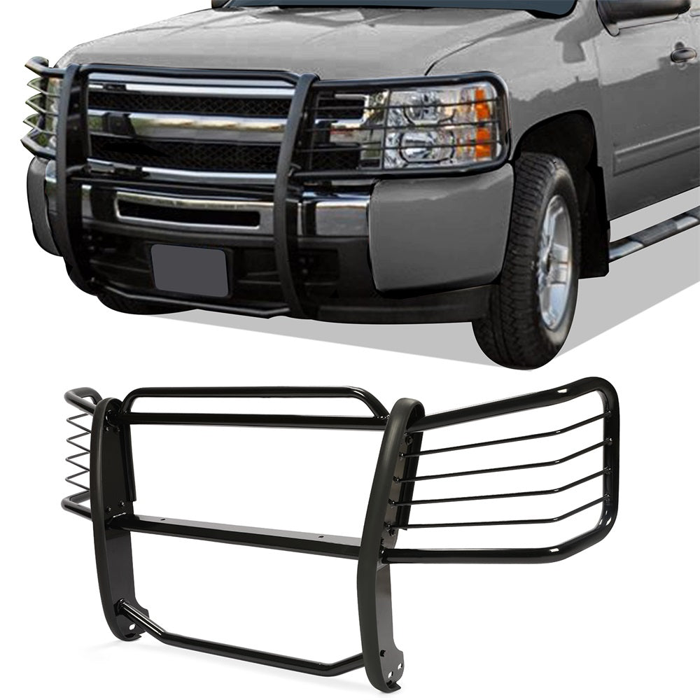 Brush Grille Guard Compatible with 2002-2006 Chevy Avalanche 1500 (with Body Cladding)
