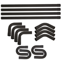 16PCS 2.25 InchesOD DIY CUSTOM EXHAUST TUBING MANDREL BEND PIPE STRAIGHT & U-BEND KIT