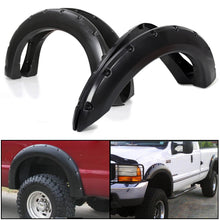 Ford 1999-2007 F250 F350 Super Duty 4PC Pocket Rivet Style Fender Flares Black