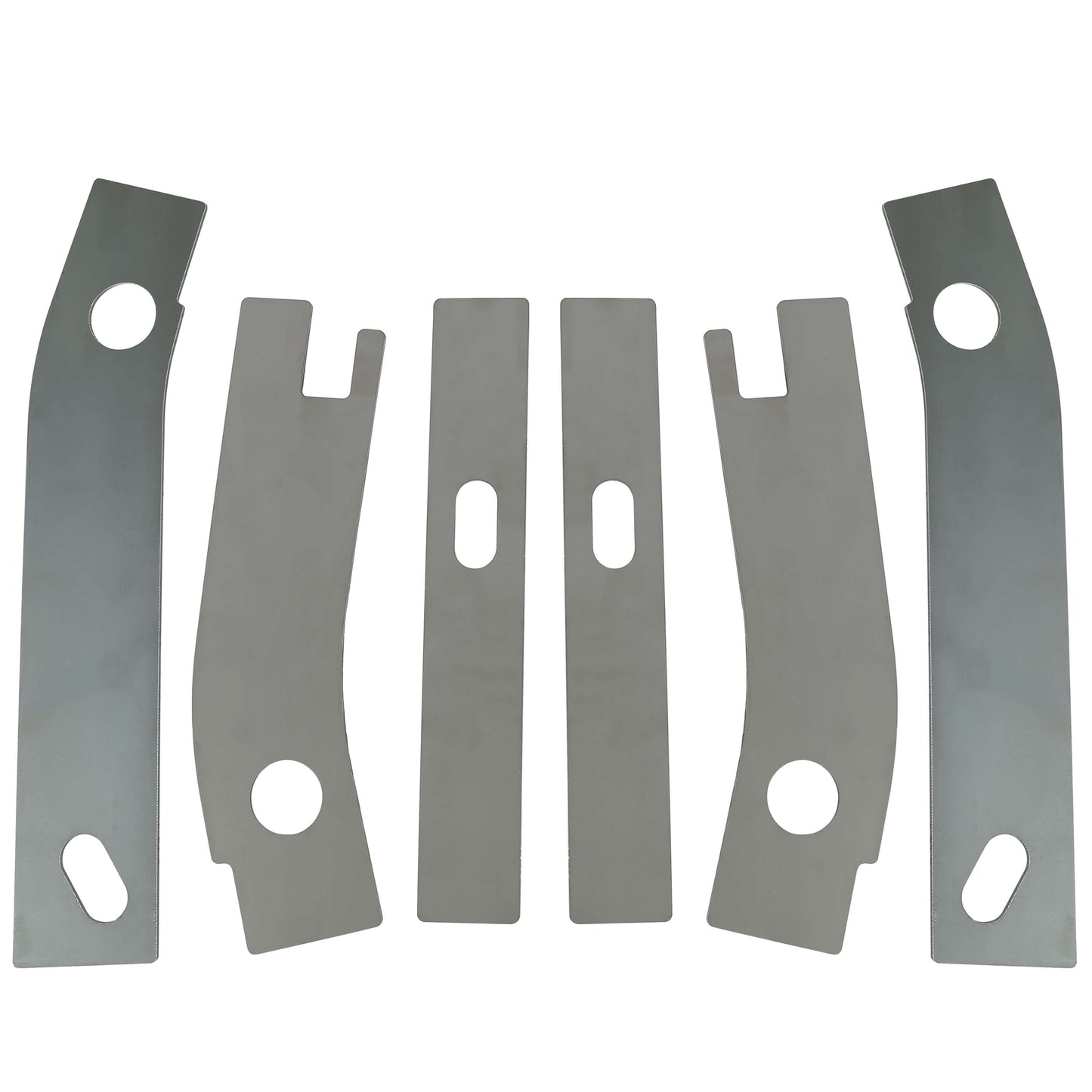 6pc Frame Repair Rusted Shackle Weld Plate Rear for 1986-1995 Jeep Wrangler YJ